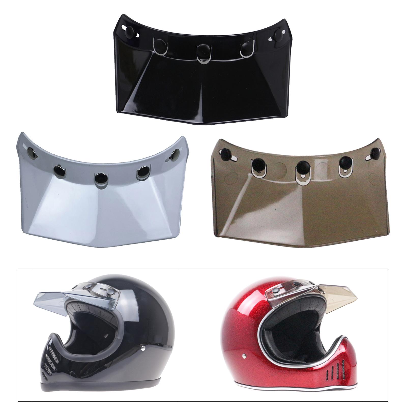 3-pack Snap Visor Peak Replace for Motorcycle  Decoration