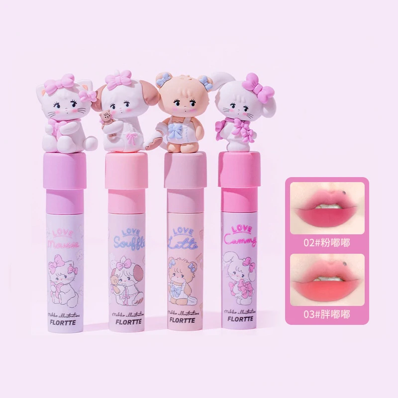 Best of FLORTTE MIKKO Co-branded Milk Cake Lip Cream Soft Focus Lip Mud Lip Glaze Reviews & Tips