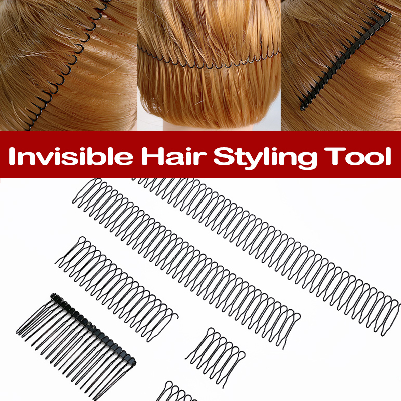 Best of Black Invisible Professional Female Roll Black Curve Clip Pin Invisible Bang Fringe Hair Comb Hair Accessories Styling Tool Reviews & Tips