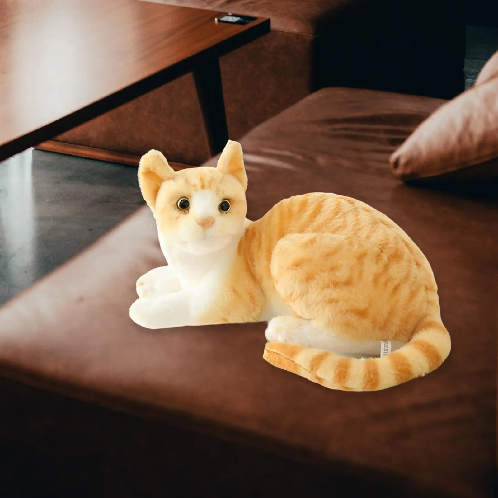 Simulation Siamese cats Lifelike Stuffed Animal Plush Padding for Girls Boys