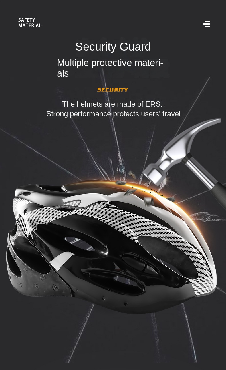 Description Picture 5 of itemCarbon fiber Texture Helmet Adult MTB Mountain Bike Cycling Equipment Safety Bicycle Motorcycle Hat Caps female male EPS Foam