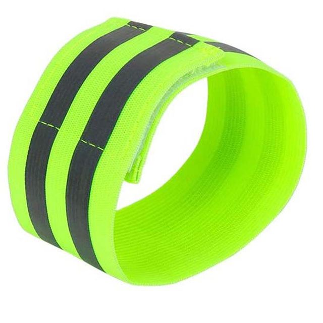 Cavigliera Alta Vis Giallo Riflettente Per Ciclismo E Corsa Hi - Foto 2