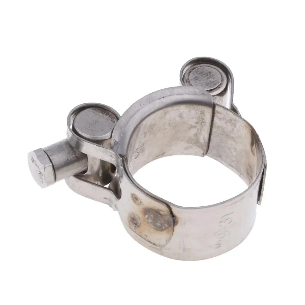 Universal 29-31mm motorcycle exhaust pipe clamp stainless steel clamp