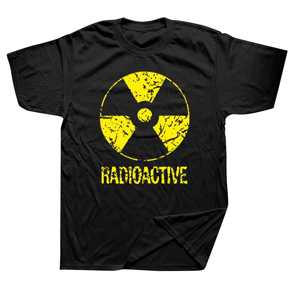 Lustige Vintage Radioaktive T Shirts Baumwolle Grafik Streetwear Kurzarm Geburtstag Geschenke Sommer Stil T-shirt Herren Kleidung – Detail 2