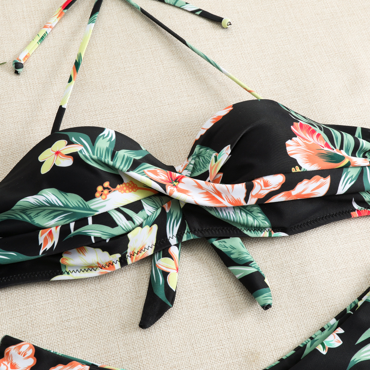 Push Up Bikini Set - Womens Halter Underwire Swimsuit 2024