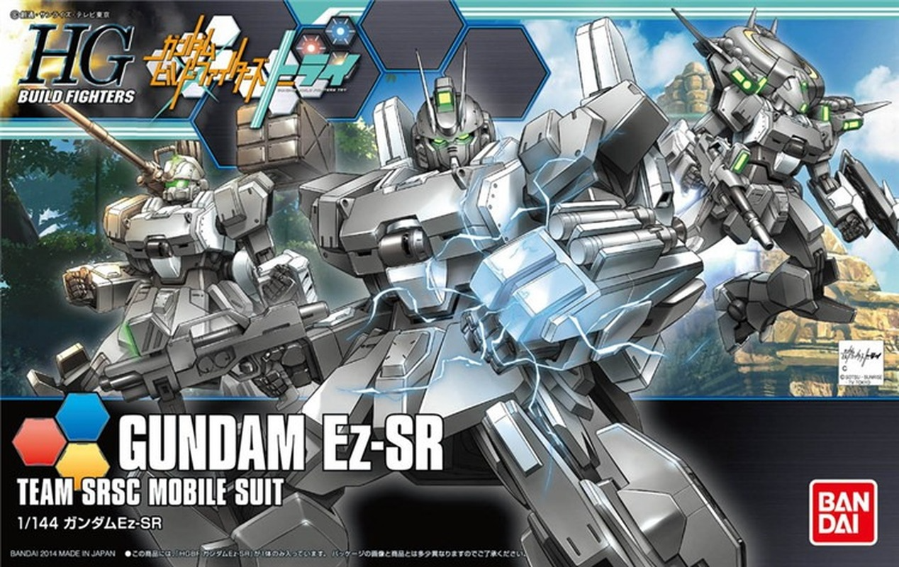 Bandai HGBF 1/144 Gundam EZ-SR Model Kit – Original Anime Action Figure Collectible