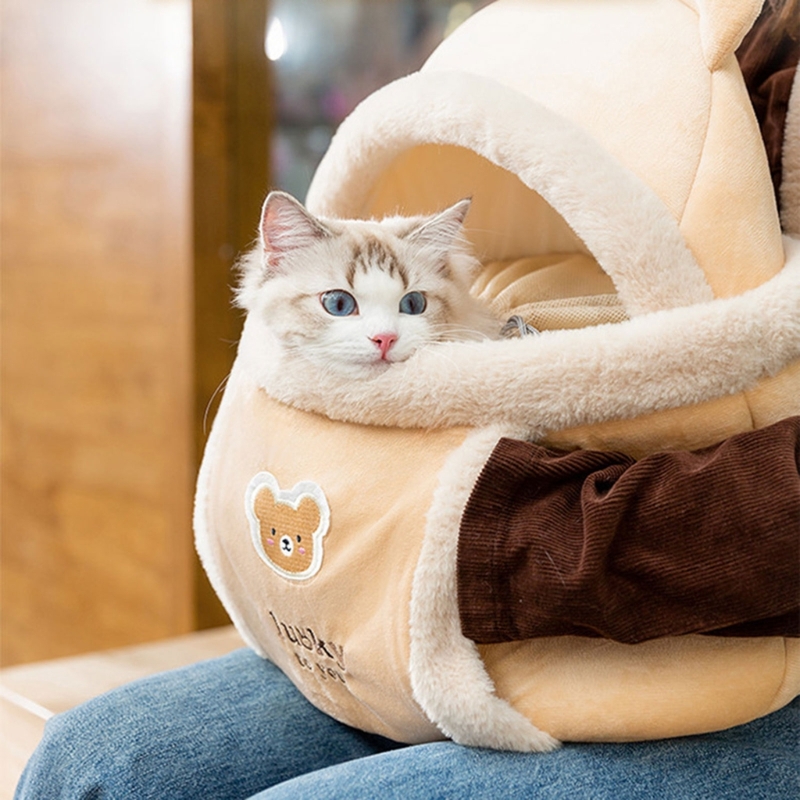 Title 3, Mochila de pelúcia para gatos pequenos cães por...