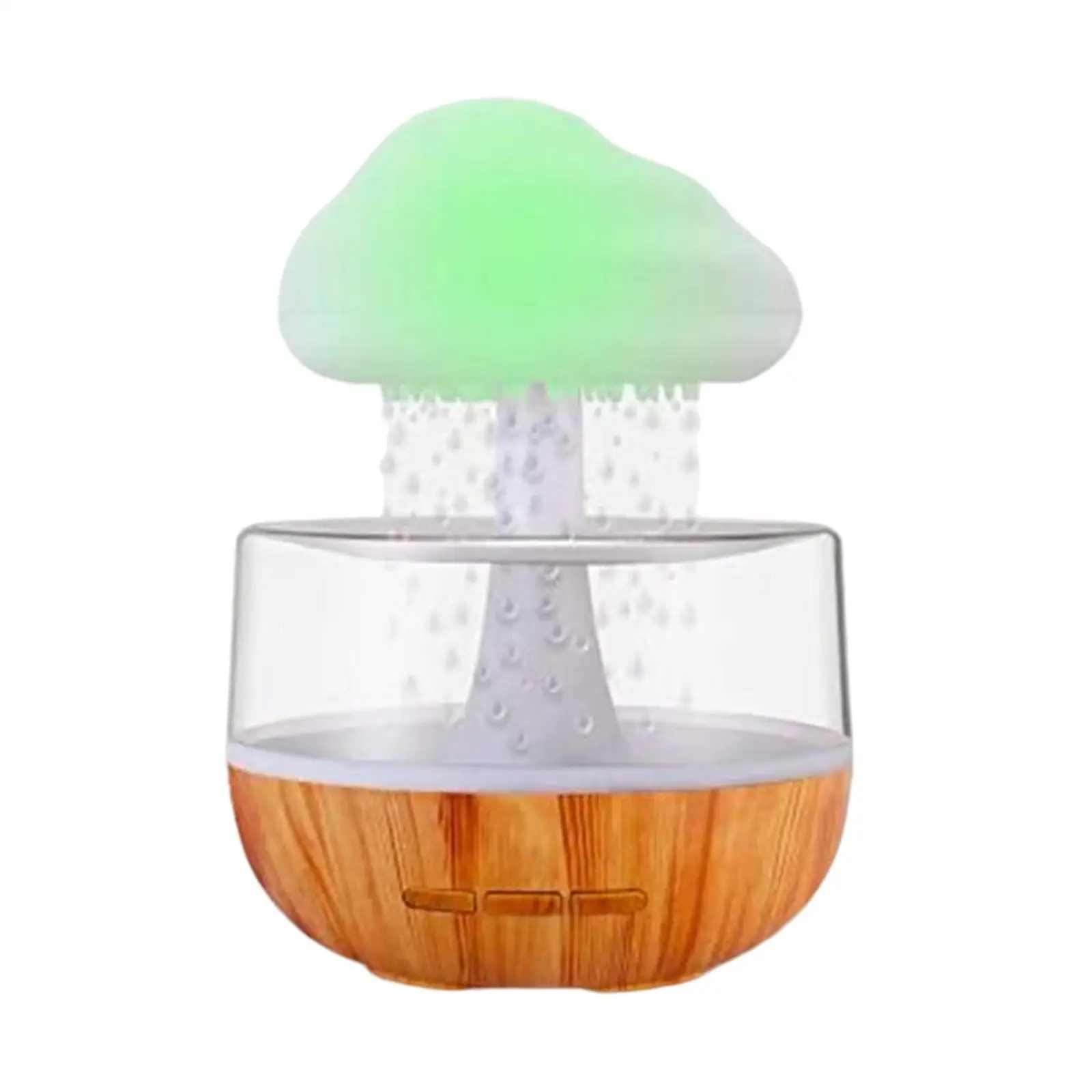 Humidifier Atmosphere Light Spill Resistant Design USB Cable Cloud Raindrop Humidifier 7 Changing Colors Lights for Bedroom