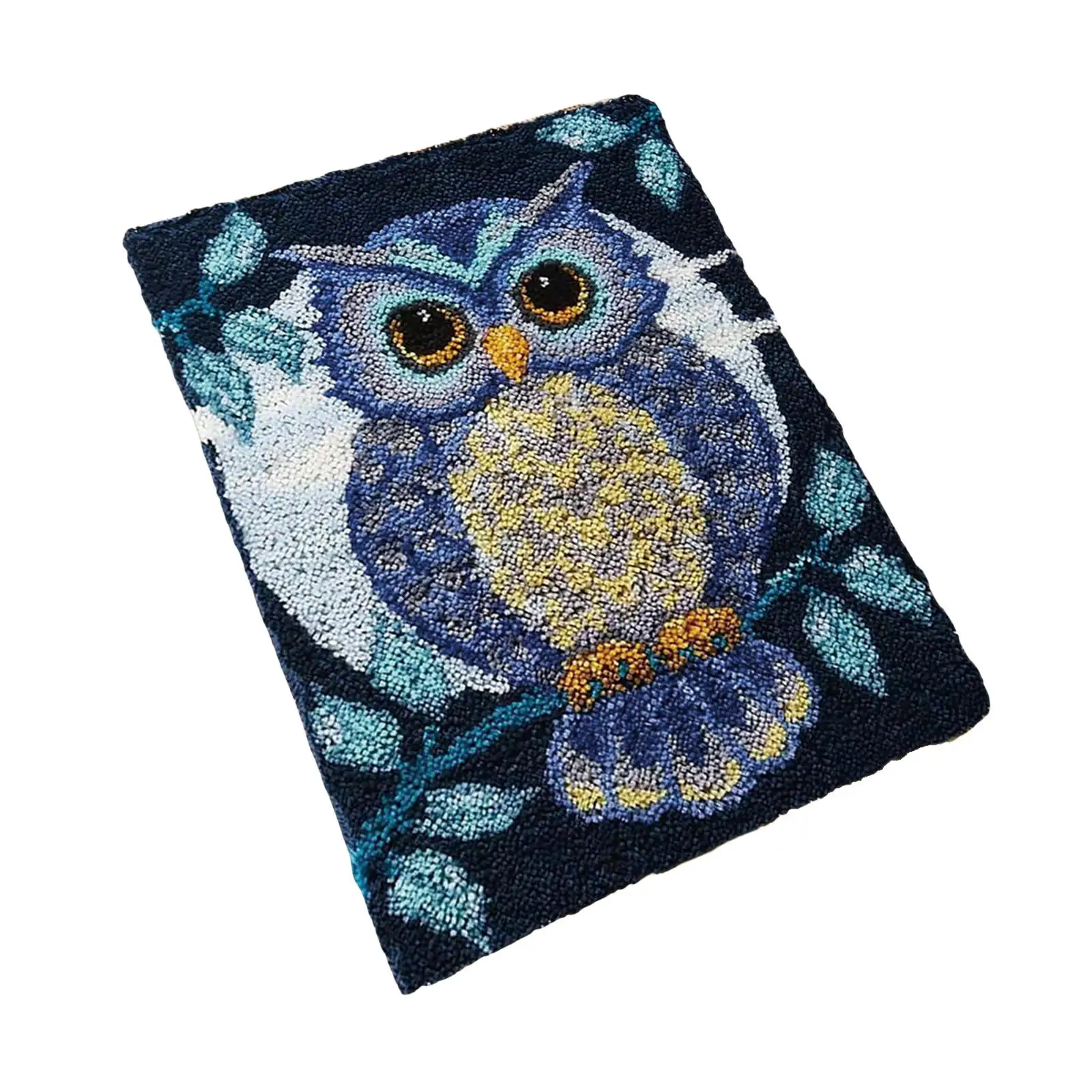 Owl Latch DIY Rug Making Kit 20x14inch DIY Rug Crochet Yarn Kits Crochet Carpet Carpet Latch Hooking Kits Embroidery Carpet Set