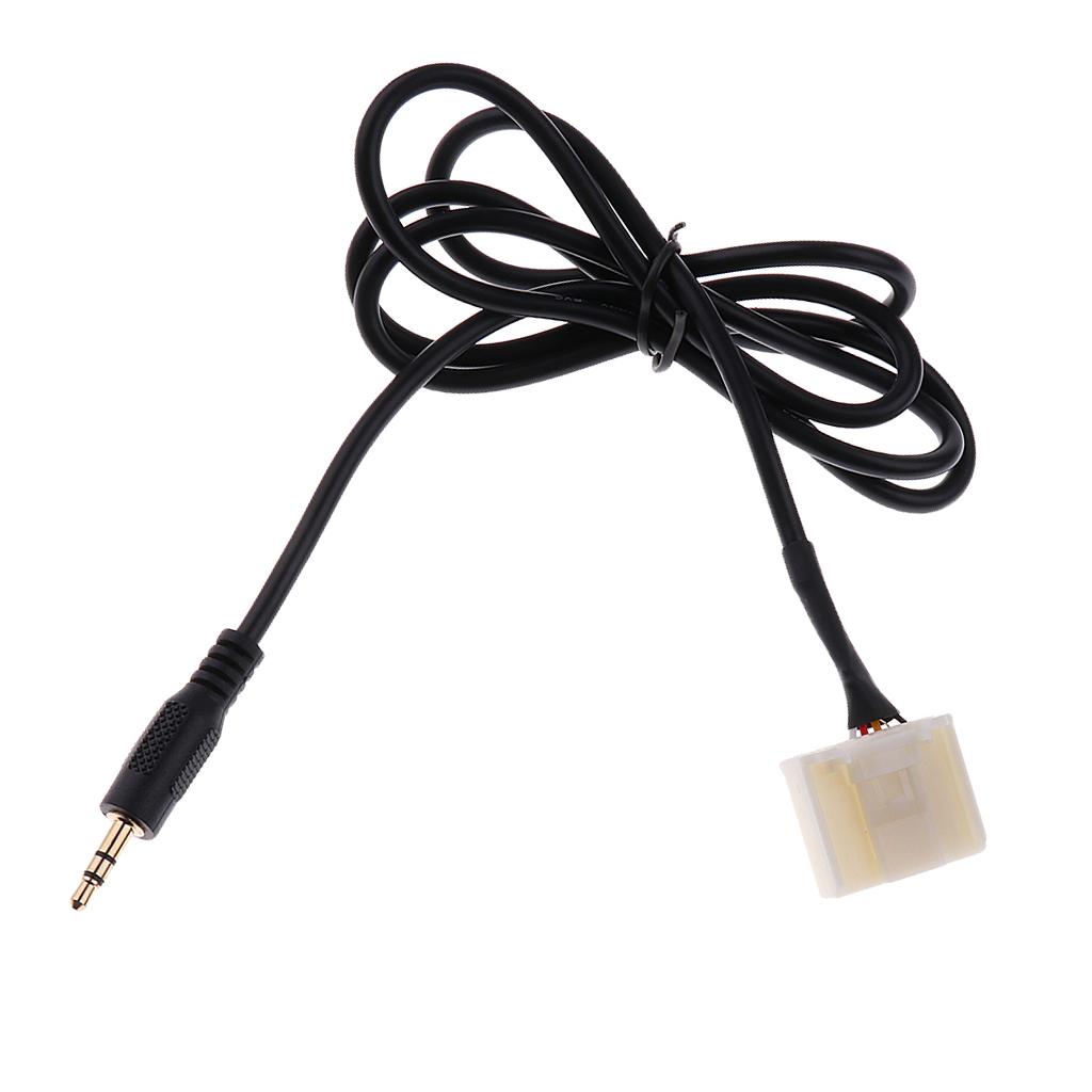 3.5mm AUX Audio Input Cable Adapter Connector For Toyota Camry Corolla Prius