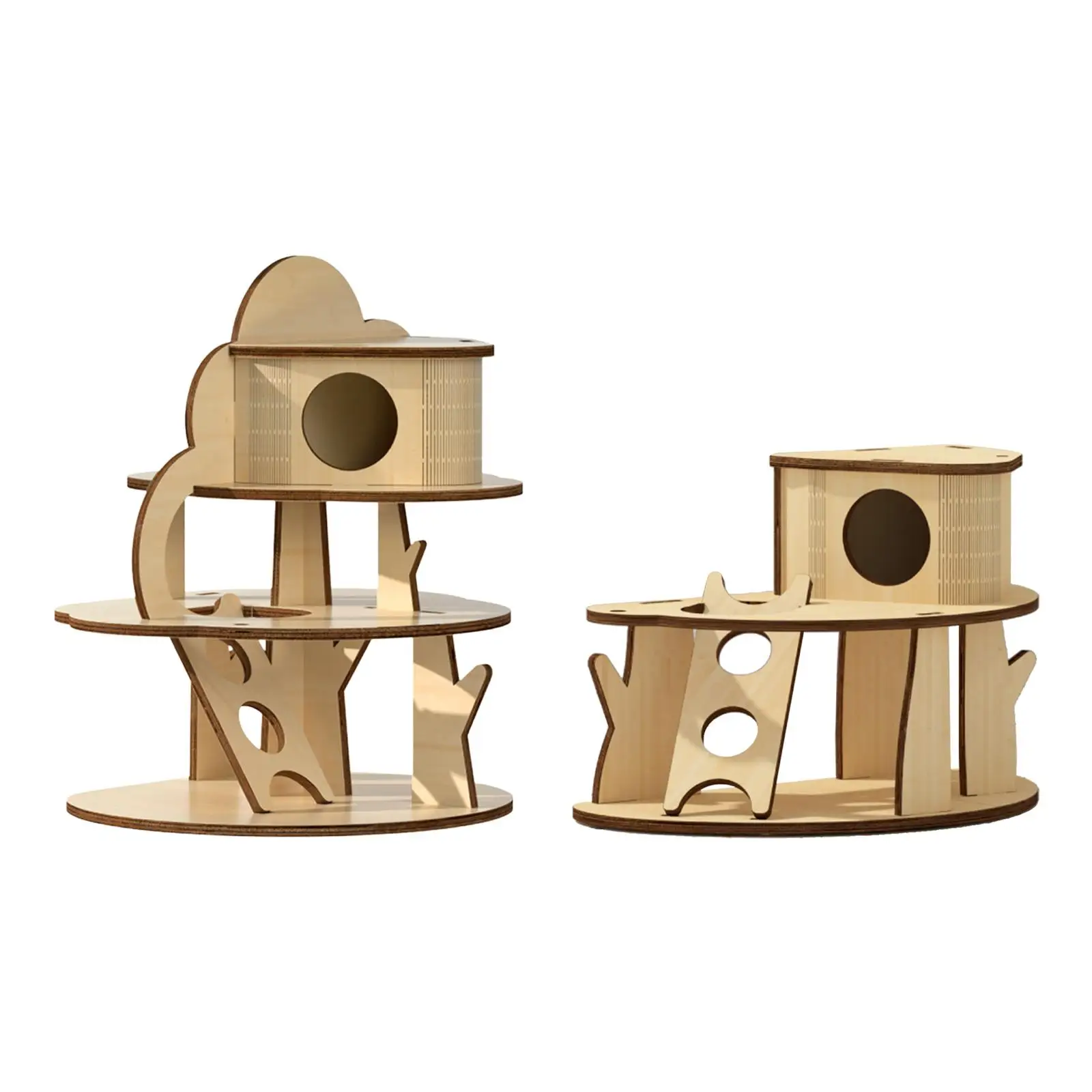 Hideout House for Hamster Nesting Habitat Mouse Hideaway for Small Animals