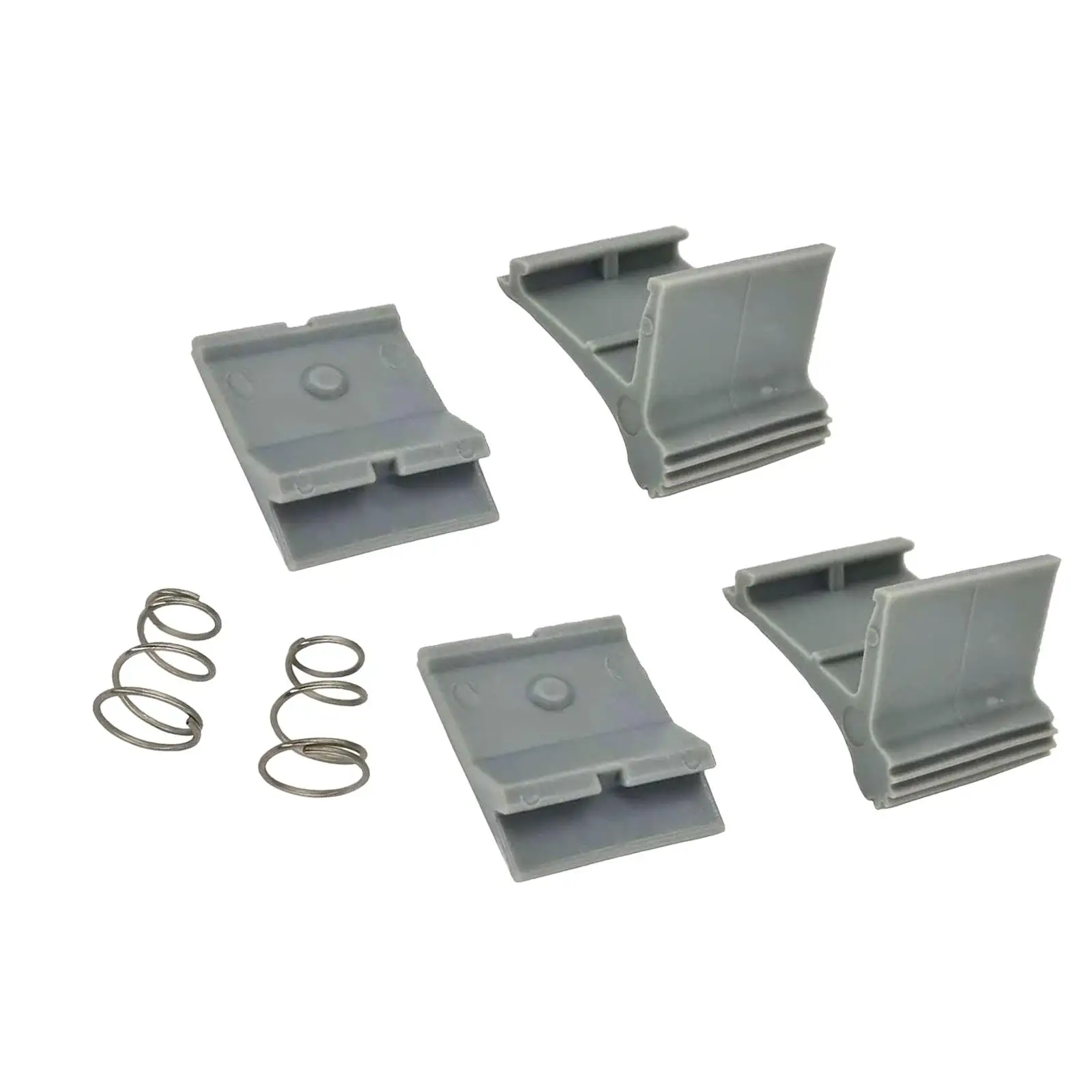 Awning Arm Slider Catch Set with 2 Springs 4 Slider Catch Spare Parts Accessories Replacement Easy to Install for Motorhome
