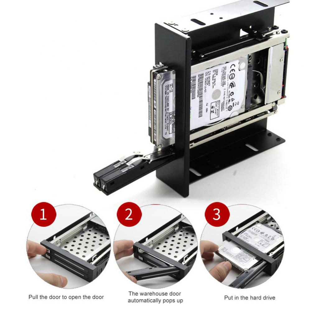 baía dupla 2.5 polegada sata hdd bandeja rack