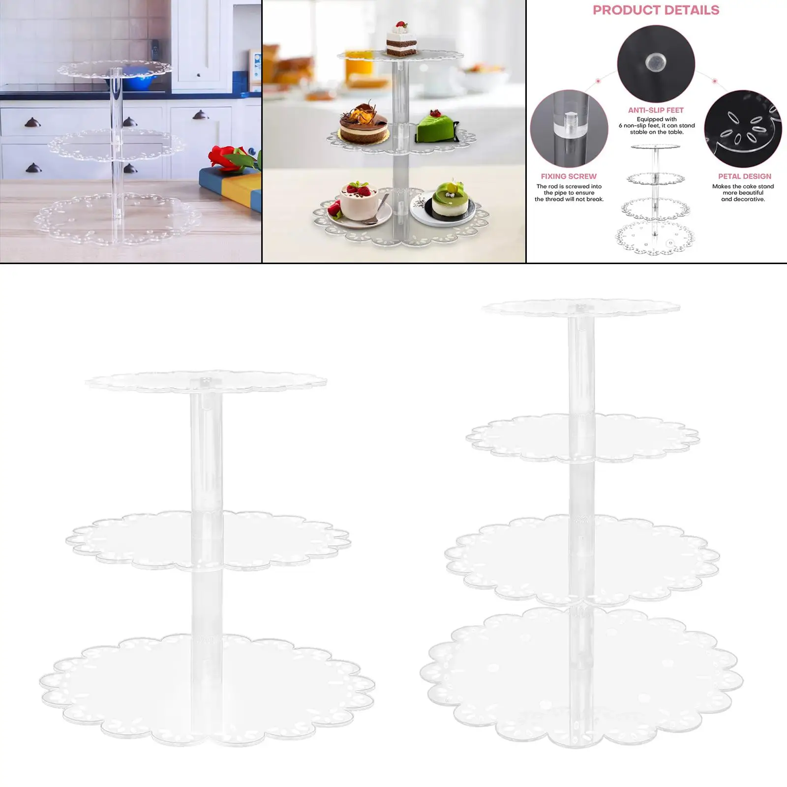 Cupcake  to Operate Dessert Tray Rack Holder for Wedding Seminar