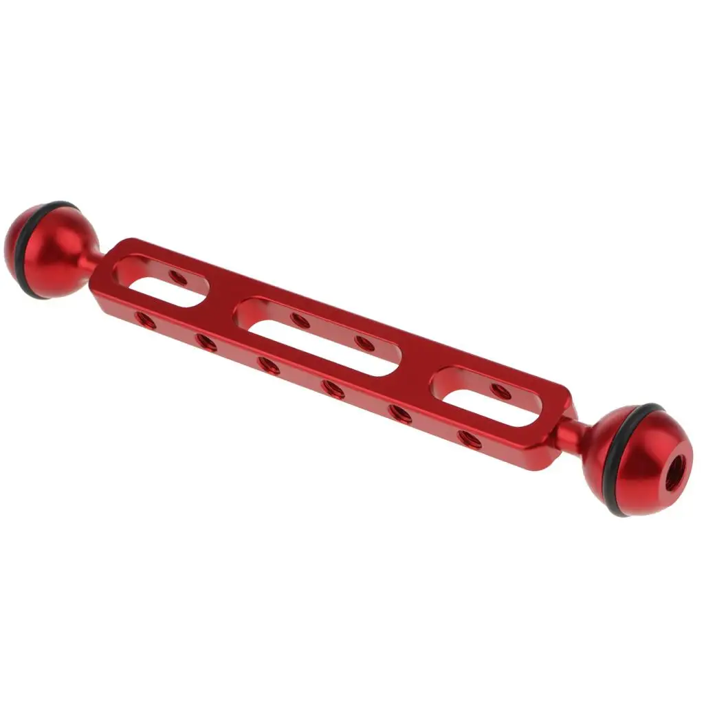 1 Piece Red Dual Ball Joint Extension Arm Connector Clamping Bracket for