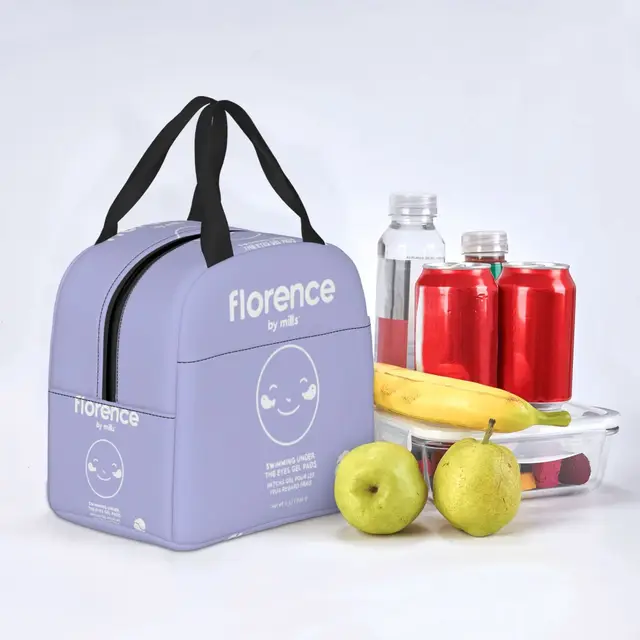 Custom Lipstick Florence By Mills Lunch Bag Women Cooler Warm Insulated  Lunch Box for Picnic Camping Work Travel