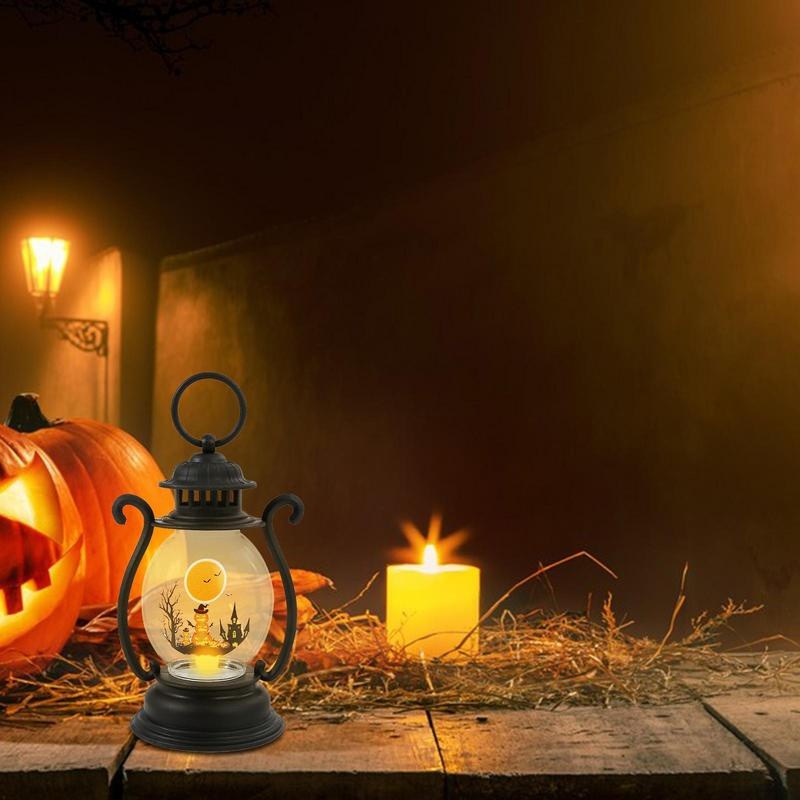 Description Picture 4 of itemHalloween Decorations Retro Kerosene Lamp Halloween Hanging Ornaments Small Oil Lamp Lantern Christmas Crafts Christmas Things