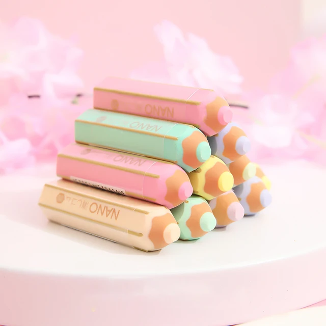 36pcs Kawaii Erasers Gradient Jelly Color Erasers for Pencils Cute Korean  Stationary Student Office Items Fashion Girl Kids Gift - AliExpress
