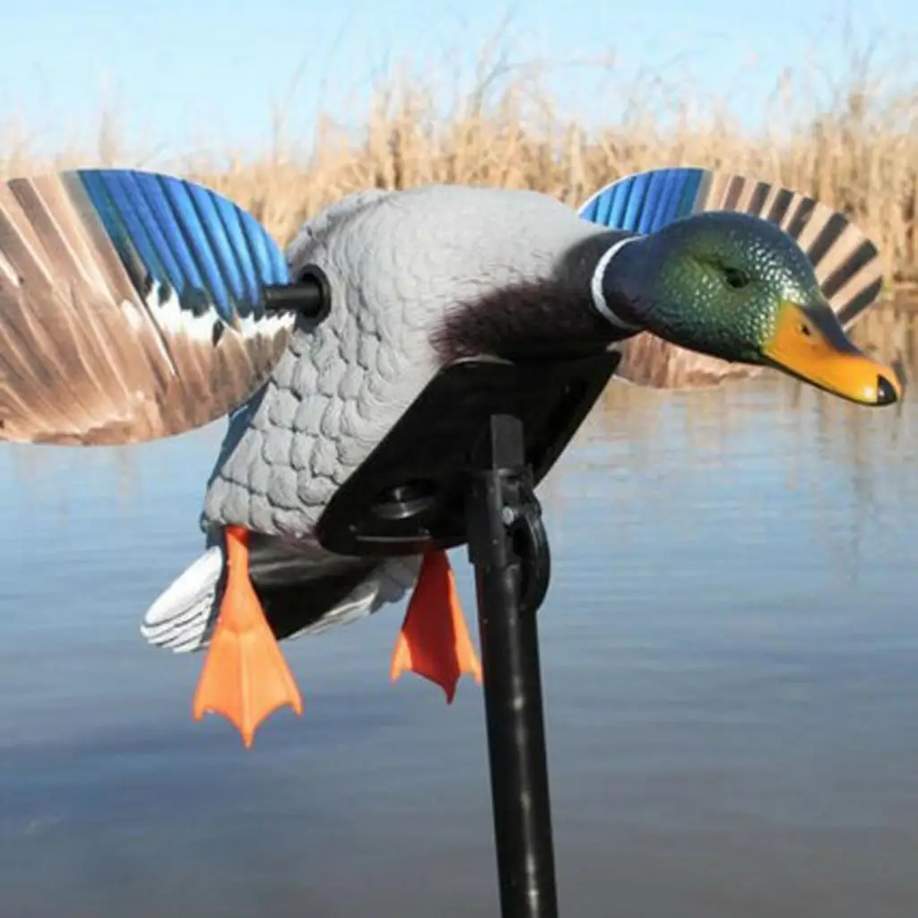 Electric Hunting Duck Decoy Realistic Full Body Motion Duck Decoys Hunting Shooting Fishing Lure Bait Garden Decor Lawn Ornament
