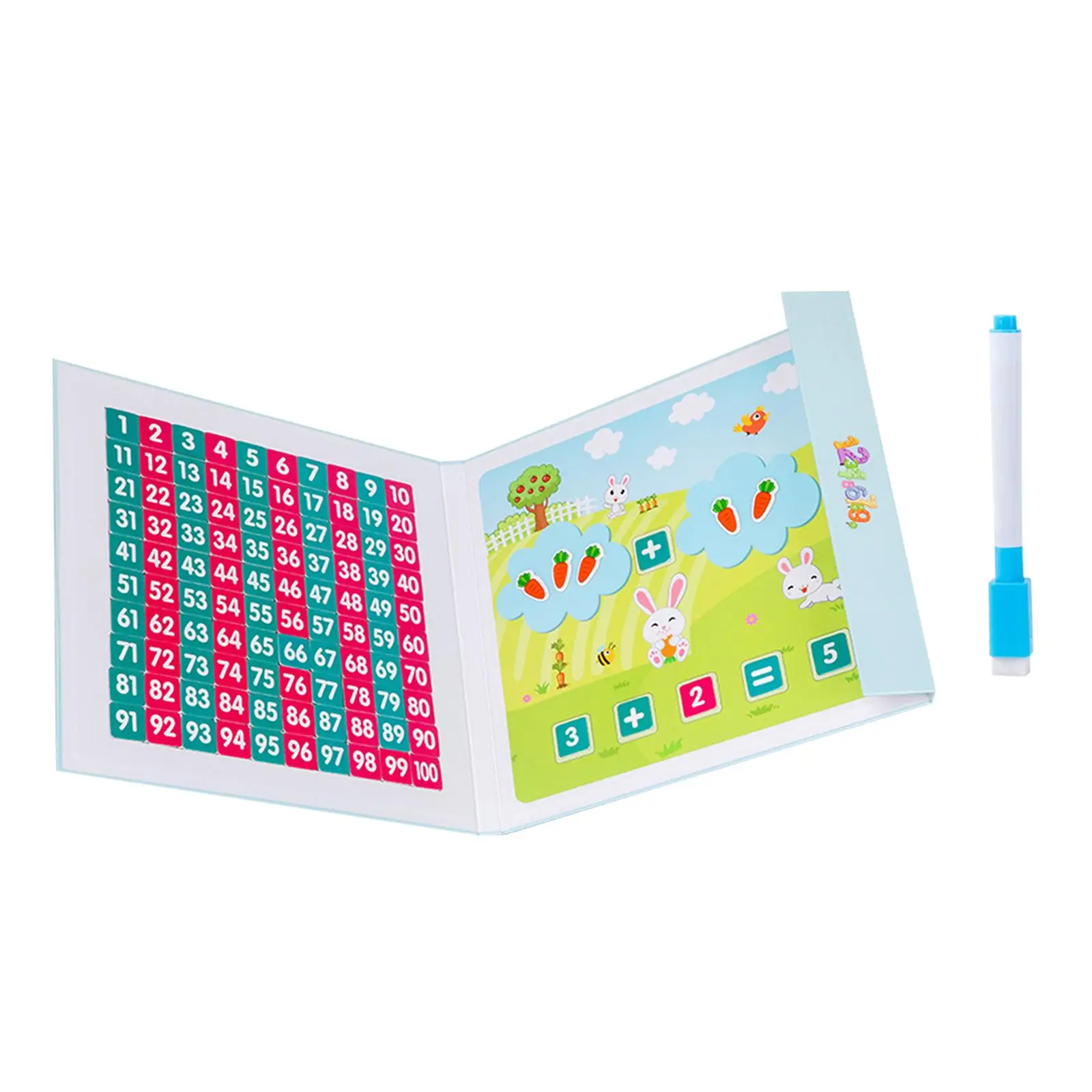 Hundred Number Board Set Addition and Subtraction Arithmetic Numbers Counting Toy for Kindergarten Preschool Home Elementary Boy