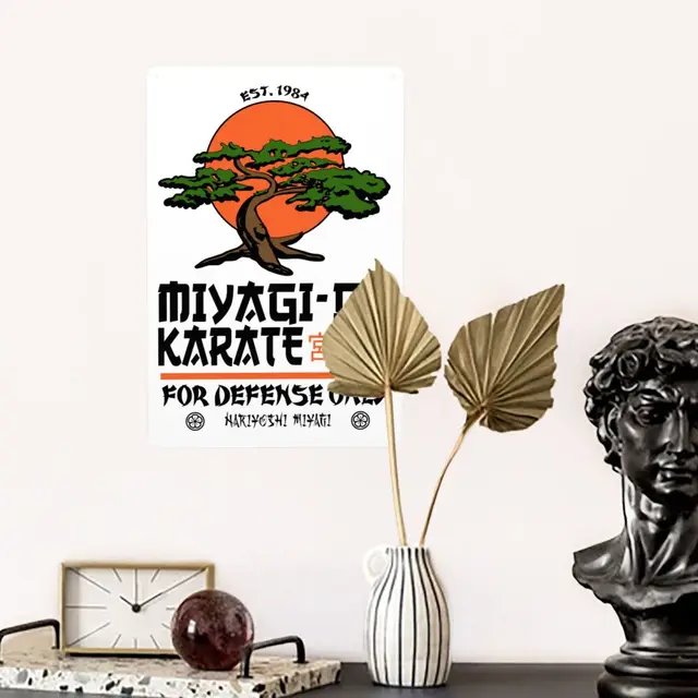 Cobra Kai dojo logo badge poster image metal plaques signs TV Karate Kid