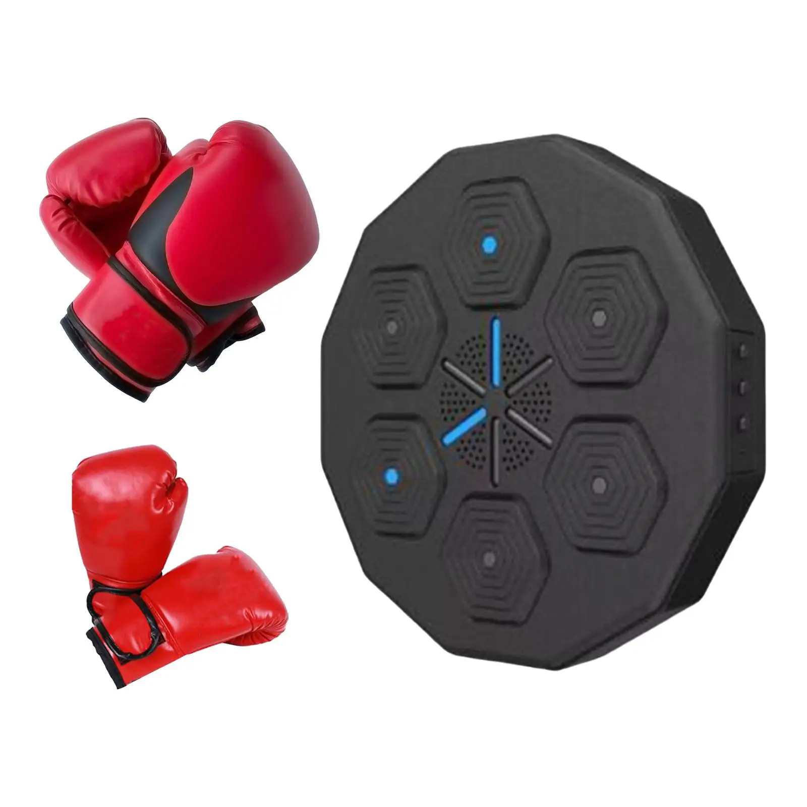 Electronic Music Boxing Wall Target Equipment Boxing Trainer Practice with Gloves Household Punching Pad for Indoor Exercise