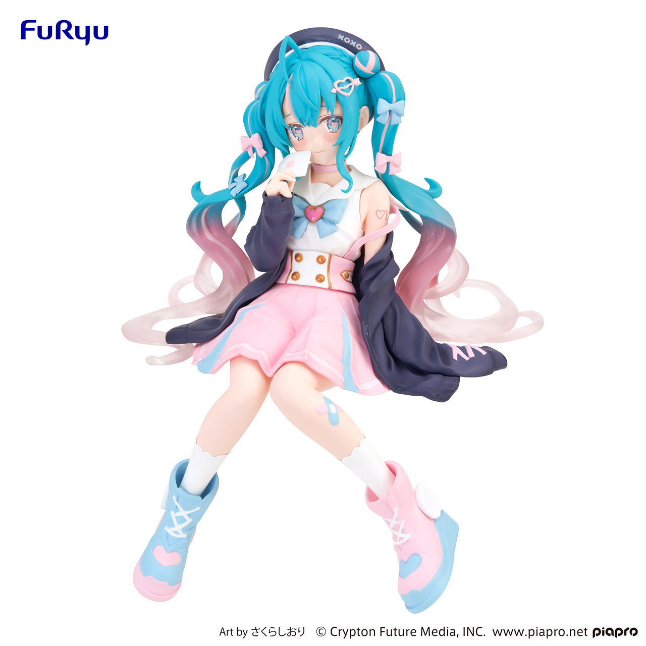 FuRyu VOCALOID Hatsune Miku лапша стопор официальные Оригинальные фигурки  аниме подарки коллекционные игрушки подарок на день рождения статуи