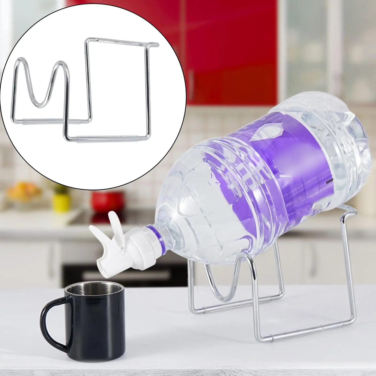 5L Water Jug Stand Drink Dispenser Stand Beverage Bracket for Home