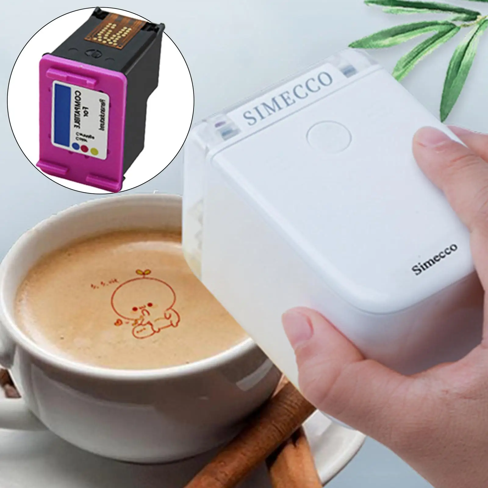 Mini Edible Ink Portable  Food Printer for Coffee Bread Label Printer
