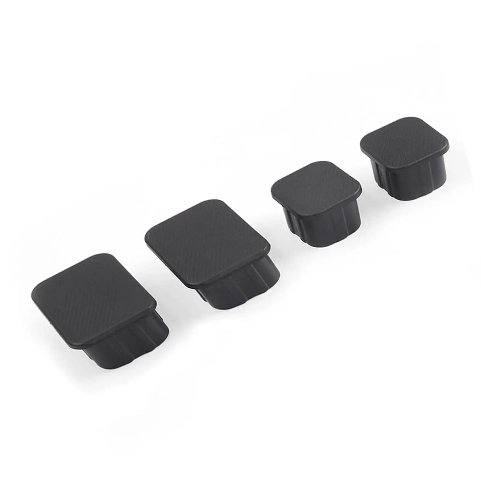 4x Front Axle Plug Easy to Install Rubber Cover Protection Black for Ford Bronco