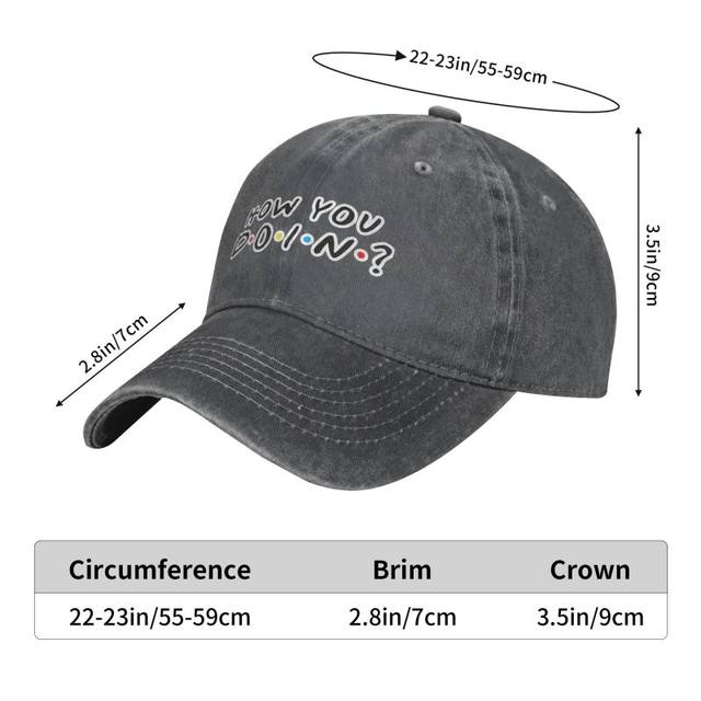 【1993studio X KUMDORI】23SS★ Cotton Ball Cap Personalized Cotton Funny Quote Friends Tv Show Baseball Cap