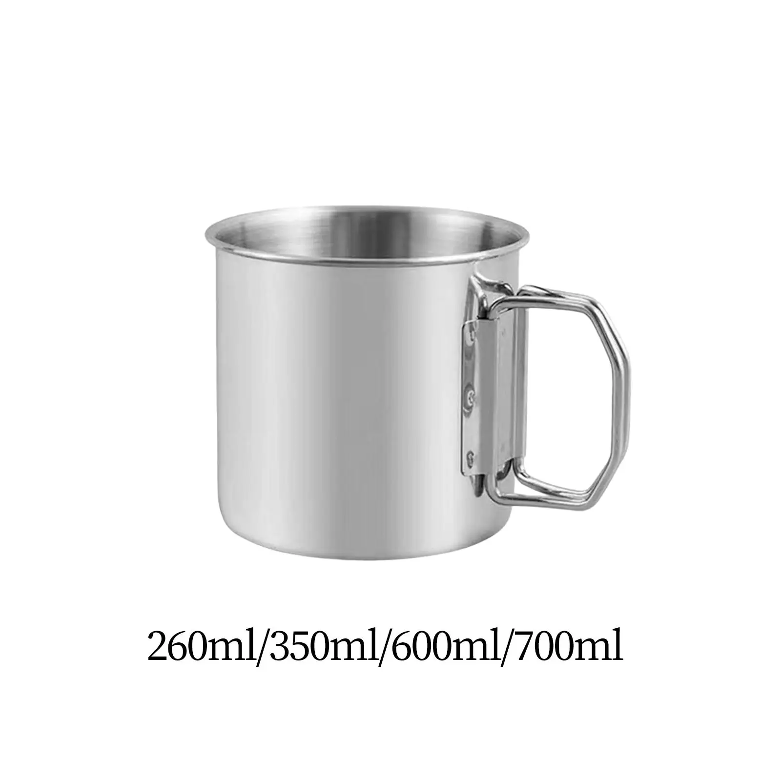 Camping Cup Tea Water Cup Coffee Mug Lightweight with Foldable Handles for Touring Trips Cooking Hiking Outdoor Backpacking