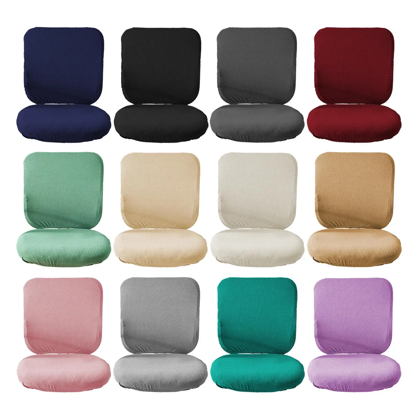 Office Chair Cover Slipcover Washable Rotating Chair Seat Cover for Home Study Office