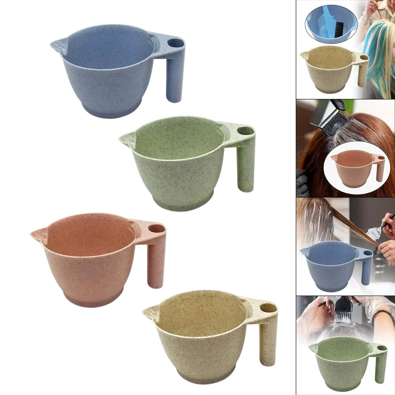 4x Hair Dye Coloring Bowl  For Hairdressing Hair Styling Salon