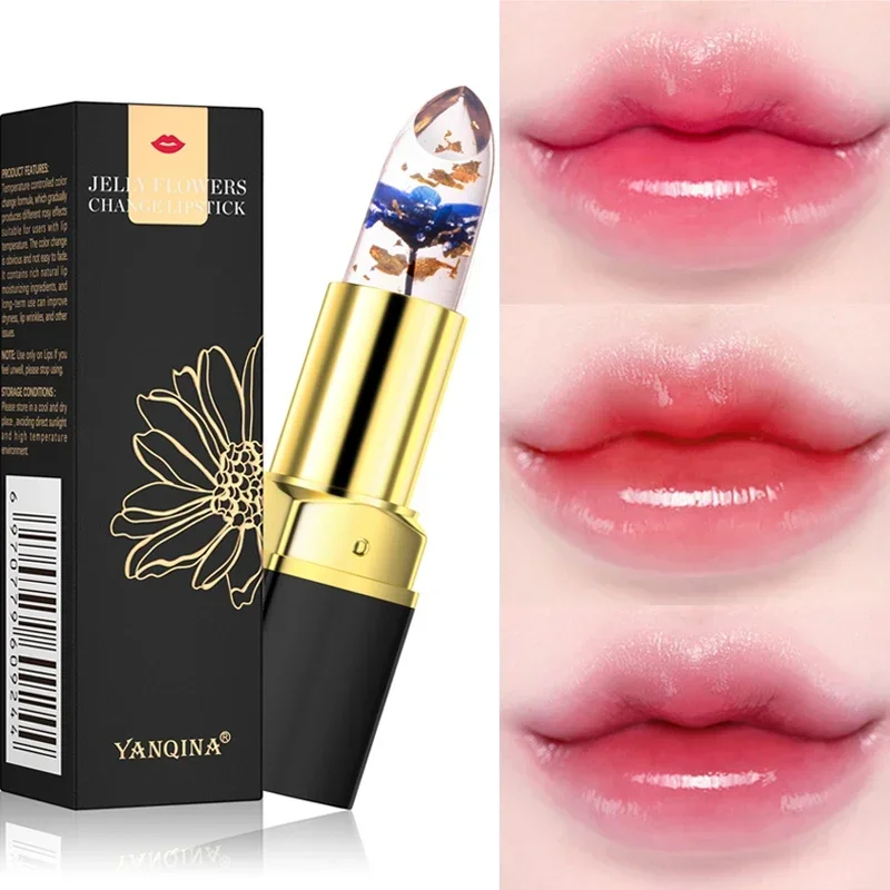 Best of Temperature Color Changing Lip Balm Crystal Jelly Flower Lipstick Gloss Transparent Long Lasting Moisturize Lips Makeup Cosmetic Reviews & Tips