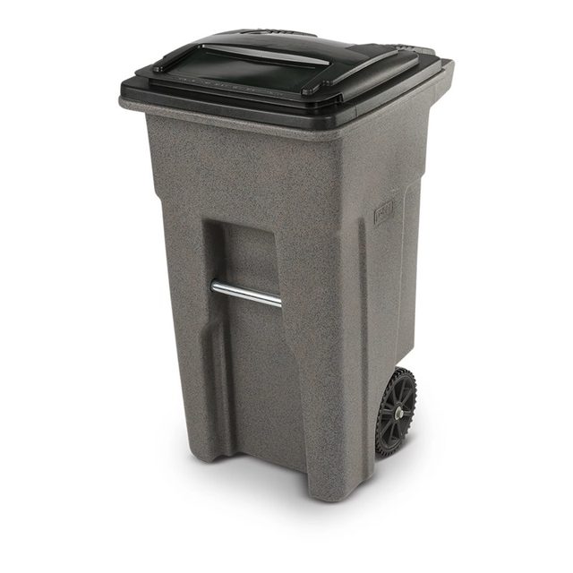 Rubbermaid 32 gal Brute Garage Trash Can with Lid, Grey Garbage Can, Crush  Resistant Material - AliExpress