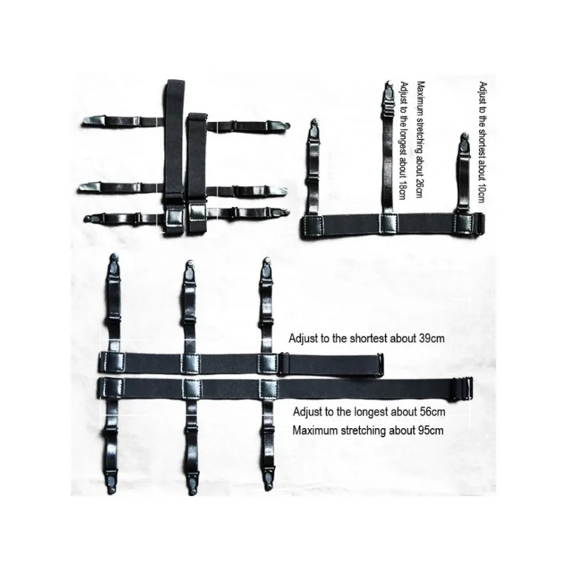 2Pcs Männer Hemd Bleibt Gürtel Nicht-slip Locking Clips Halten Hemd Verschütten Bein Oberschenkel Hosenträger Strumpfbänder Strap Einstellbare verriegelung Schellen – Detail 5