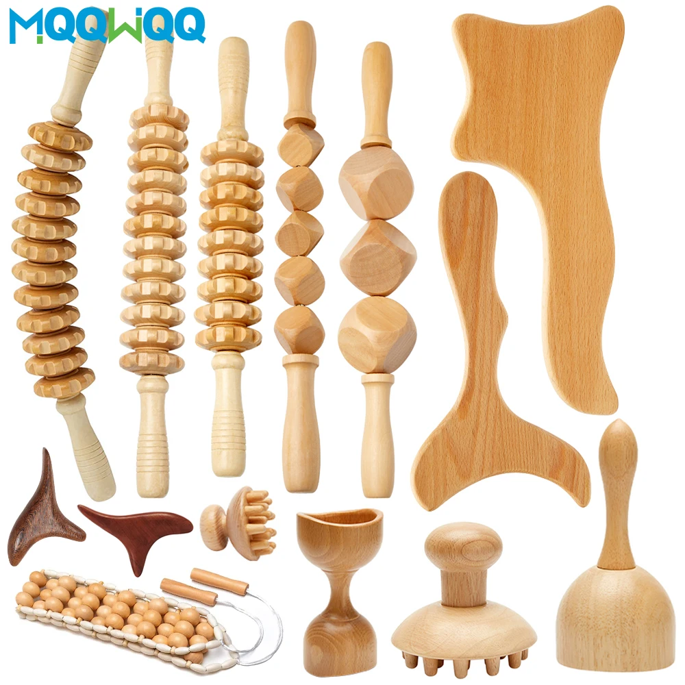 Best of Wooden Massage Tools Wood Lymphatic Drainage Massager Anti Cellulite Body Shaping Tools For Beauty, Gua Sha, Sore Muscle Relief Reviews & Tips