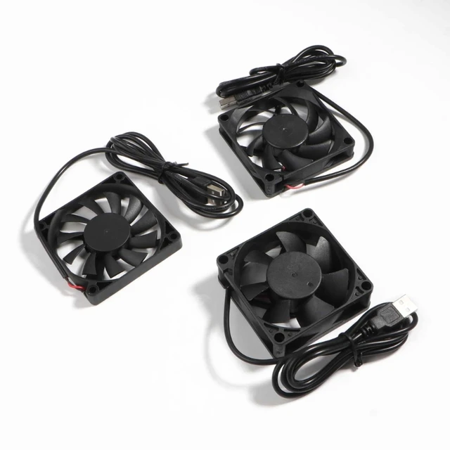 70mm Fan 7025 7015 7010 5V USB Connector Quiet Cooling Fan for DIY 