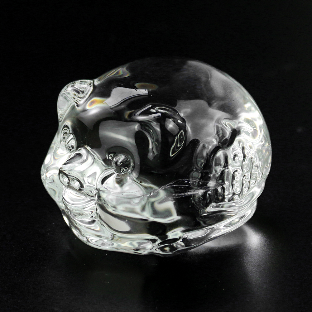 Klarglas Kristall Schatz Schwein Modell Handwerk Feng Shui Ornament Hollween Auto Hochzeit Zuhause Glück Hochzeit Dekor Zubehör – Detail 4