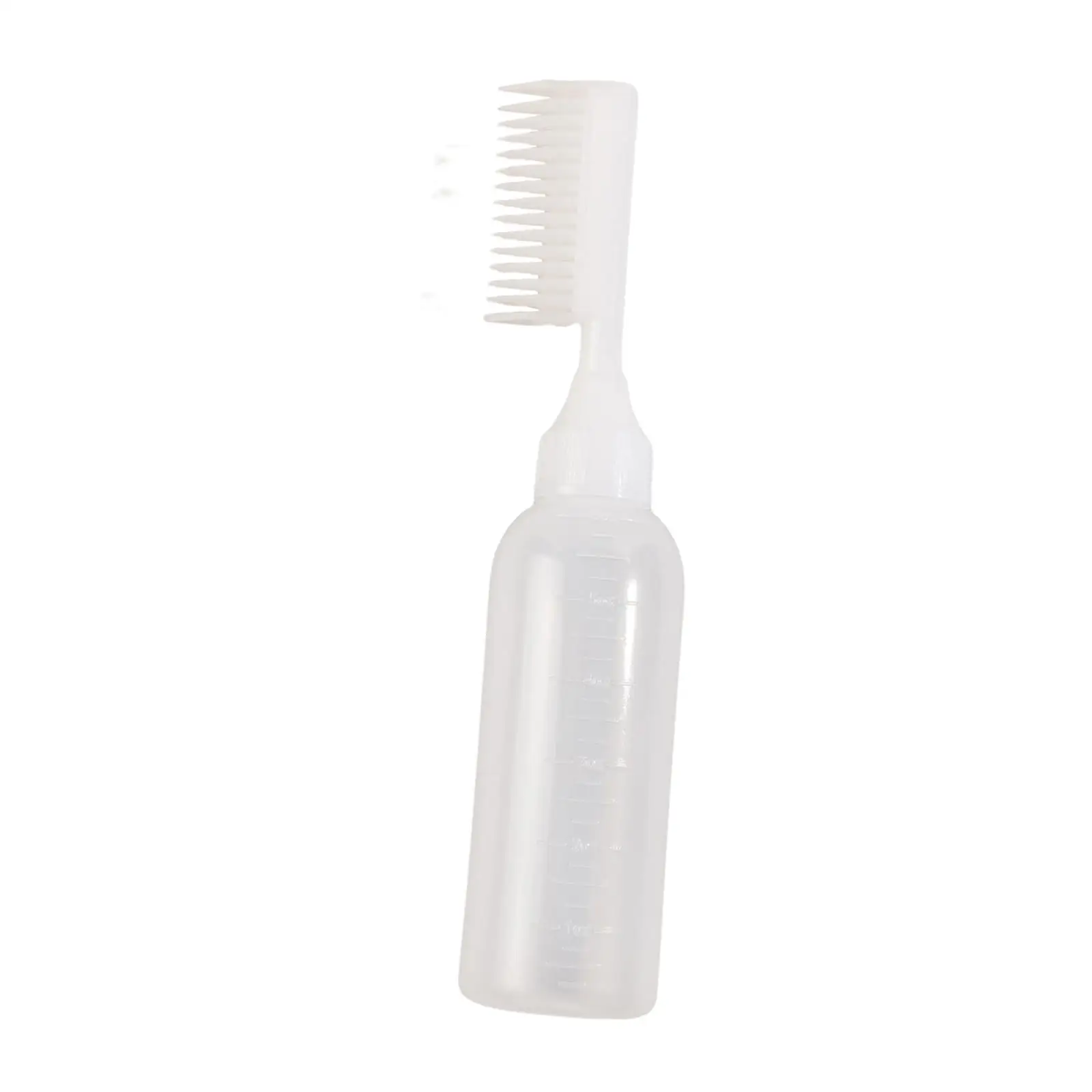 Root Comb Applicator Bottle Squeeze Bottle Hair Coloring Dyeing Dispensing Bottle Refillable Hair Dye Applicator Brush for Home