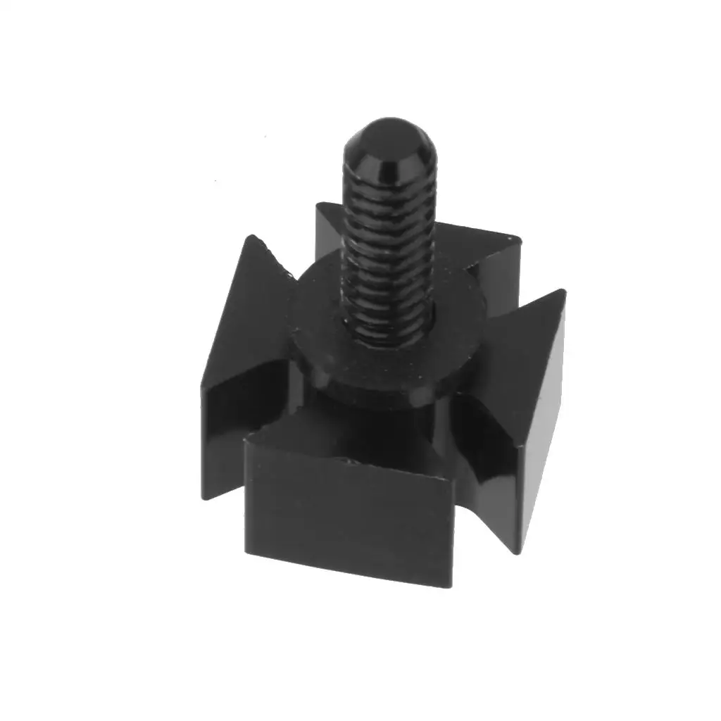 Replacement 1/4 `` Aluminum Black  Seat Bracket Screw Screw Cap for