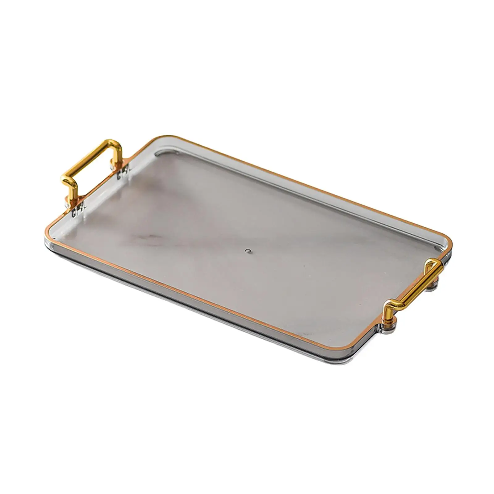 Luxury Home Serving Tray Countertop Organizer Rectangular Food Cup Serving Tray