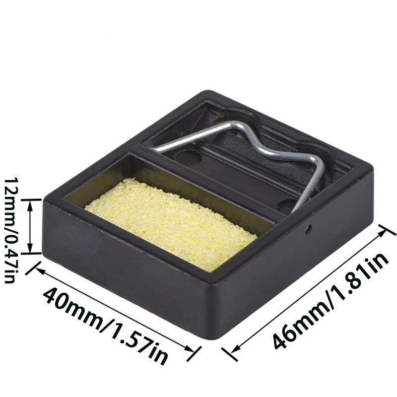 Nombre 2, Suporte de ferro de solda elétrico resistente a altas temperaturas com almofadas de esponja de limpeza - o melhor acessório de soldagem