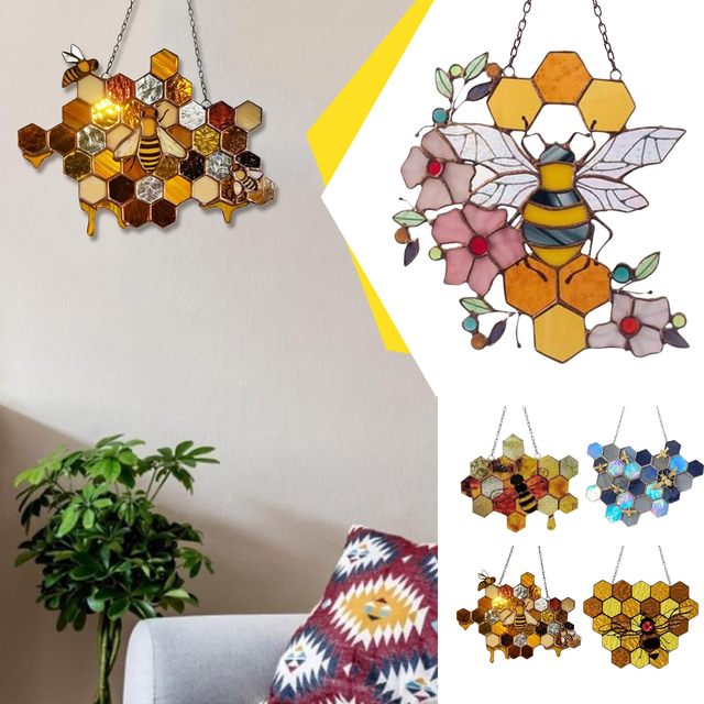 12PCS Hollow Bee Home Decoration Festive Party Arrangement Cardboard Home  Wall Decoration Wall Sticker Window Decals Home Decor - AliExpress