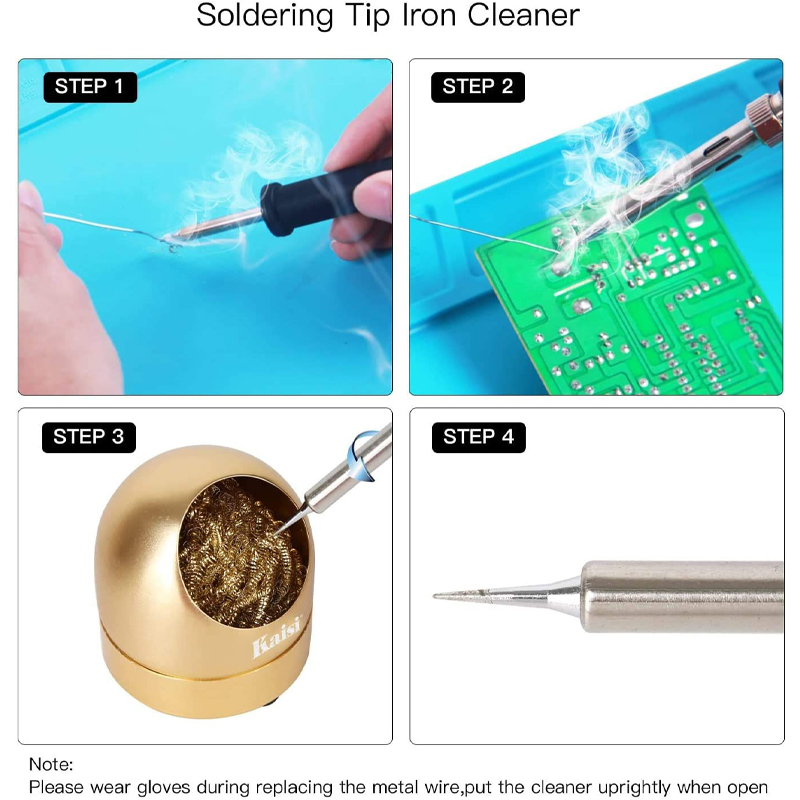 Title 6, Solder Iron Tip Cleaning Cleaning Sponge Nozzle...