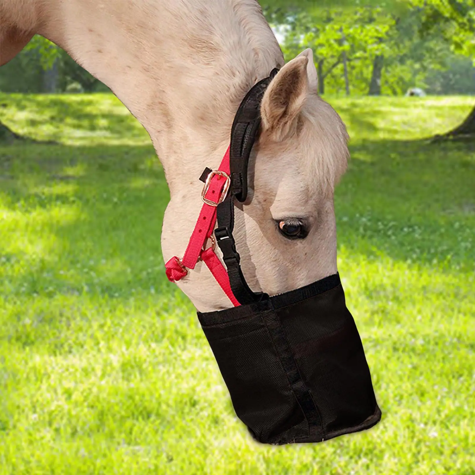 Horse Hay Bag Slow Feeder Food Storage Container Large Capacity Feeder Bag for Livestock Equestrian Supplies Cattle Sheep