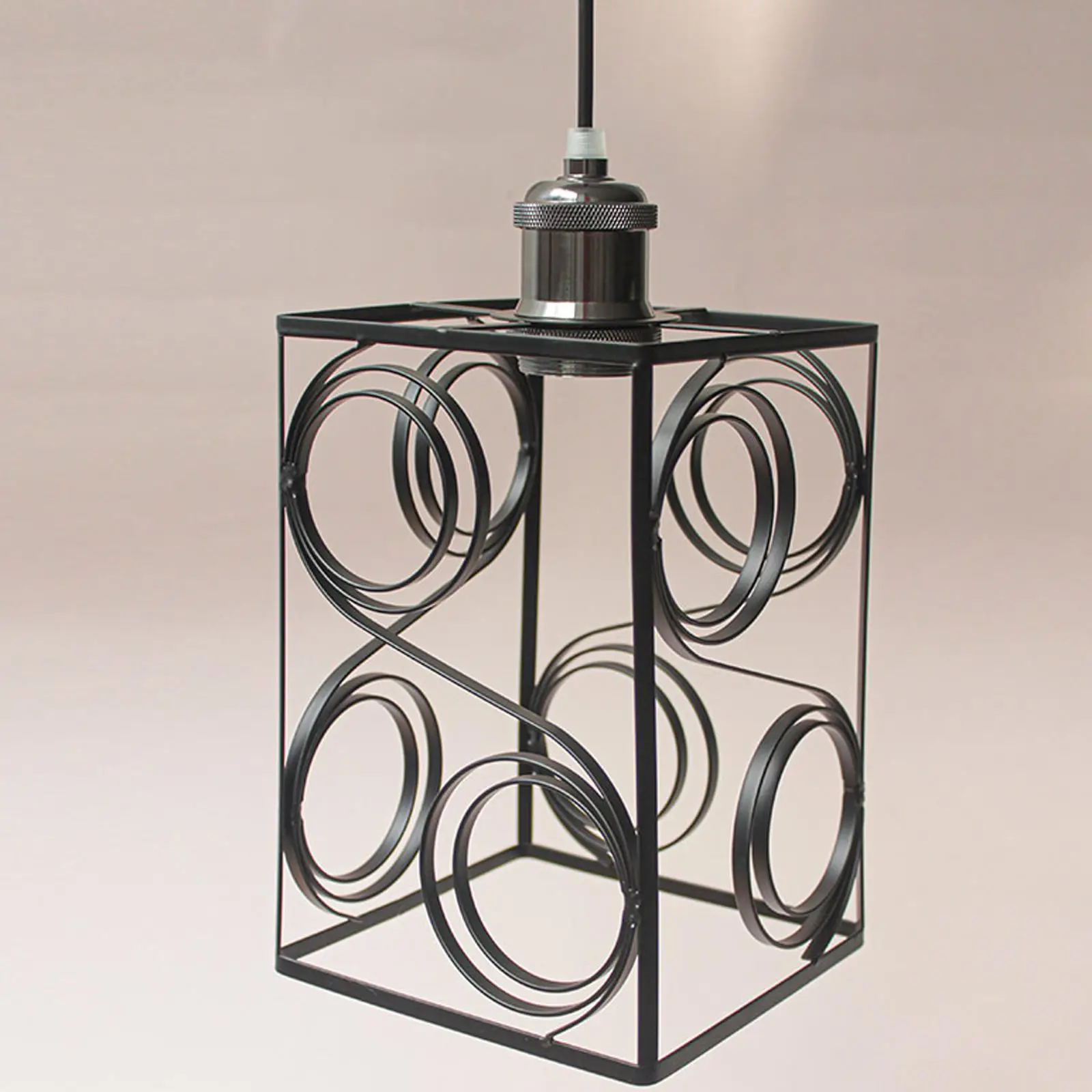 Pendant Lamps Lantern Shade Rustic Cage Lamp Shade for Hotel Dining Room