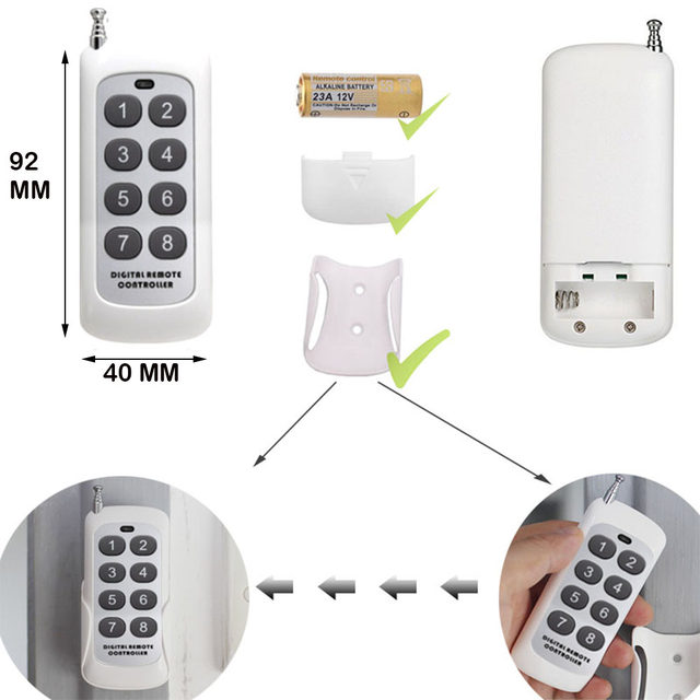 Wireless Remote Control Power Outlet Light EU US UK FR Standard