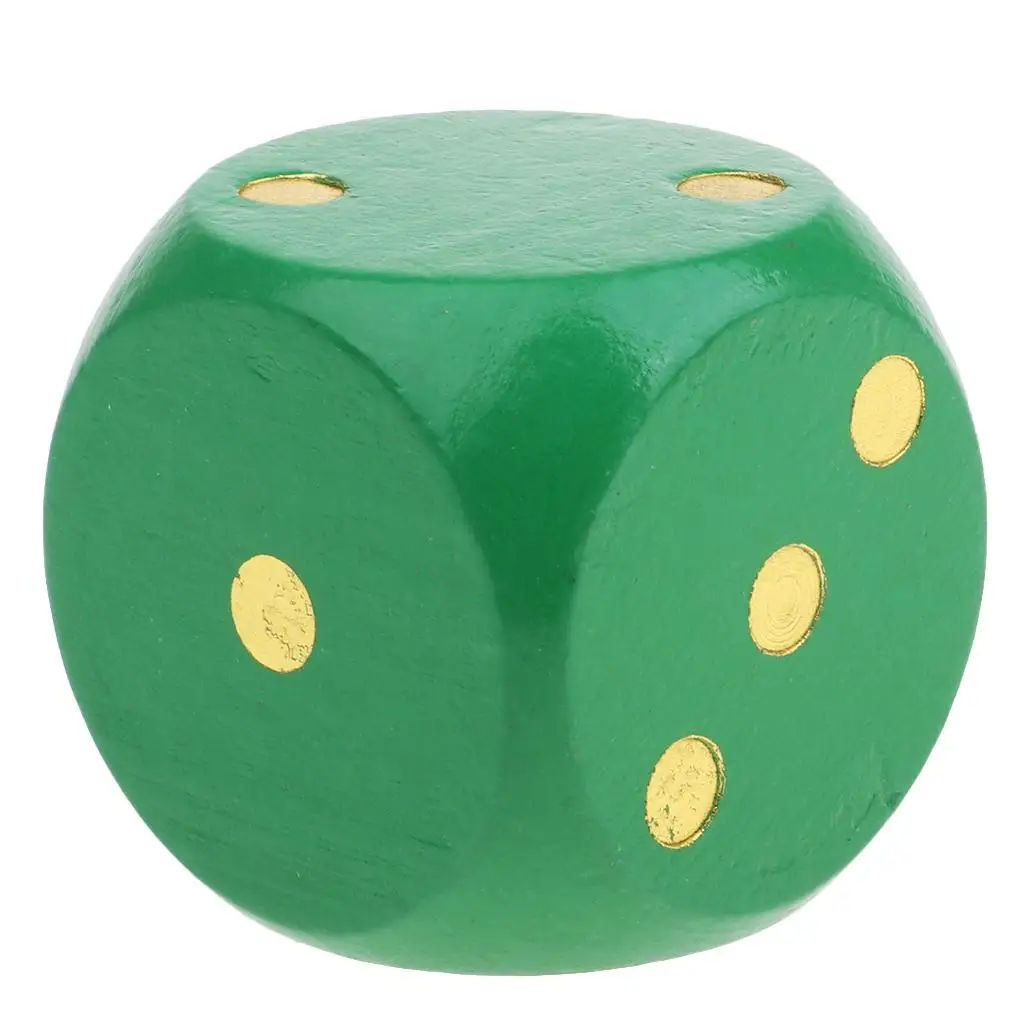 Large Wooden Dice Outdoor Toys Children Teaching Project 5cm